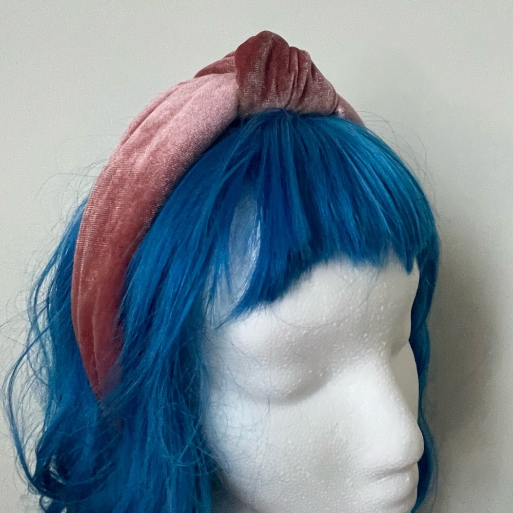 Lele Sadoughi pink velvet headband